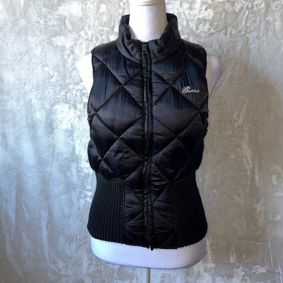 Guess Jackets & Blazers - ✅black Guess Bomber Vest Jacket